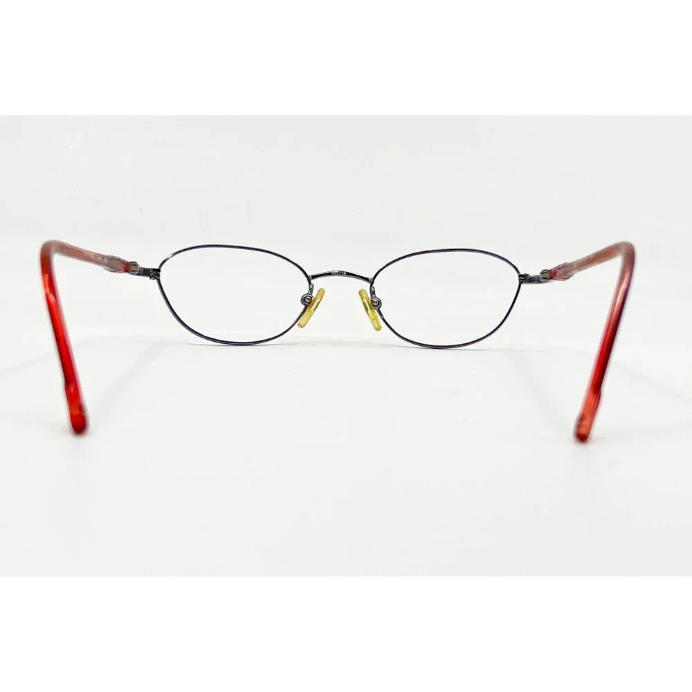 Tura Eyeglasses Womens Burgundy Metal Oval Frames 48-19-135 43755